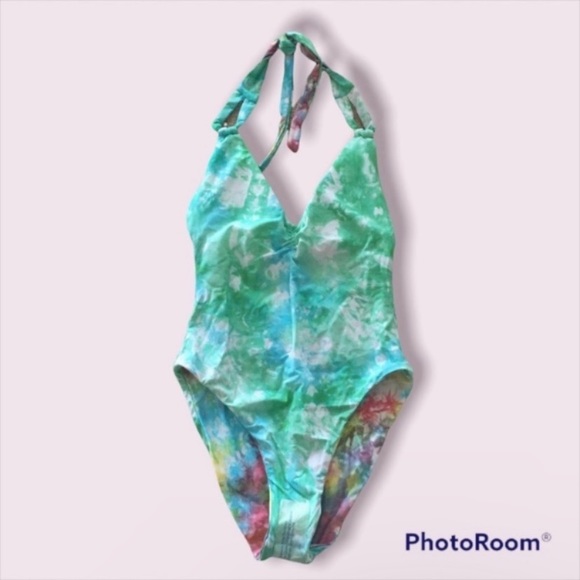 Pacific Reversible Plunge One-Piece Swimsuit Sz. Small - Picture 6 of 8